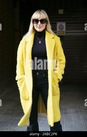 Natalia de Molina besucht am 02. Dezember 2019 in Madrid, Spanien, einen Vortrag von 34. Goya-Kandidaten an der Academia de Cine. (Foto von Oscar Gonzalez/NurPhoto) Stockfoto