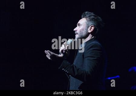 Der italienische Sänger Nek (Filippo Neviani) während seiner Aufführung in Madrid 2. Dezember 2019 Spanien (Foto von Oscar Gonzalez/NurPhoto) Stockfoto