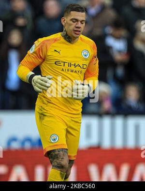 Ederson von Manchester City während des Premier League-Spiels zwischen Newcastle United und Manchester City im St. James's Park, Newcastle am Samstag, 30.. November 2019. (Foto von Mark Fletcher/MI News/NurPhoto) Stockfoto