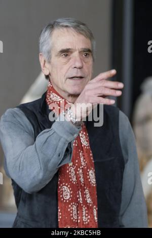 Der Schauspieler Jeremy Irons nimmt am 04. Dezember 2019 an der Fotoausstellung „Pintores y Reyes del Prado“ im El Prado Museum in Madrid, Spanien, Teil. (Foto von Oscar Gonzalez/NurPhoto) Stockfoto