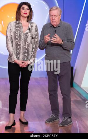 Die italienische Dirigentin Elisa Isoardi während der Fernsehsendung L''a prova del cuoco', in Rom, Italien, am 4. Dezember 2019. (Foto von Mauro Fagiani/NurPhoto) Stockfoto