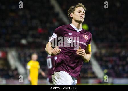 Christophe Berra of Hearts während des Spiels der Scottish Premier League zwischen Hearts und Livingston im Tynecastle Park am 04. Dezember 2019 in Edinburgh, Schottland. (Foto von Ewan Bootman/NurPhoto) Stockfoto