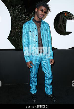 WEST HOLLYWOOD, LOS ANGELES, KALIFORNIEN, USA - 05. DEZEMBER: Rapper Lil NAS X kommt zur GQ Men of the Year Party 2019, die am 5. Dezember 2019 im West Hollywood EDITION Hotel in West Hollywood, Los Angeles, Kalifornien, USA, stattfand. (Foto von Xavier Collin/Image Press Agency/NurPhoto) Stockfoto