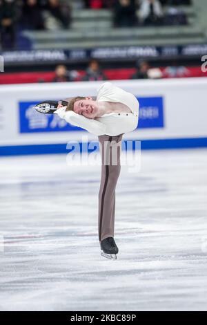 Andrei Mozalev (RUS) im Einsatz beim JUNIOR MEN – Short Program des ISU Figure Skating Grand Prix Finales in Palavela am 5. Dezember 2019 in Turin, Italien (Foto: Mauro Ujetto/NurPhoto) Stockfoto