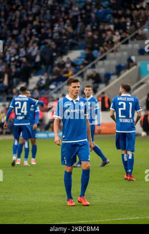 Tobias Müller von 1. FC Magdeburg während des 3. Bundesliga-Spiel zwischen 1. FC Magdeburg und FC Ingolstadt in der MDCC-Arena am 07. Dezember 2019 in Magdeburg. (Foto von Peter Niedung/NurPhoto) Stockfoto