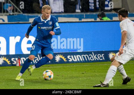 Sören Bertram von 1. FC Magdeburg während des 3. Bundesliga-Spiel zwischen 1. FC Magdeburg und FC Ingolstadt in der MDCC-Arena am 07. Dezember 2019 in Magdeburg. (Foto von Peter Niedung/NurPhoto) Stockfoto