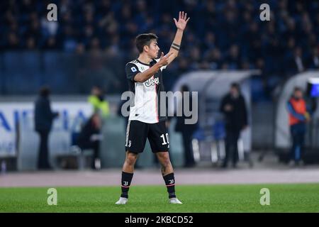 Paulo Dybala von Juventus reagiert während des Serie-A-Spiels zwischen Lazio und Juventus im Stadio Olimpico, Rom, Italien am 7. Dezember 2019. (Foto von Giuseppe Maffia/NurPhoto) Stockfoto