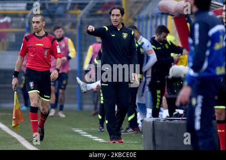 Cheftrainer von Frosinone Calcio Alessandro Nesta beim Spiel der Serie B zwischen Juve Stabia und Frosinone im Stadio Romeo Menti Castellammare di Stabia Italien am 8. Dezember 2019. (Foto von Franco Romano/NurPhoto) Stockfoto