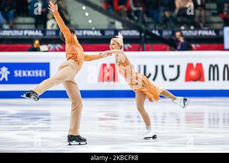 Piper GILLES / Paul POIRIER (CAN) in Aktion während des Ice Dance – kostenloses Programm des ISU-Finales zum Eiskunstlauf in Palavela am 7. Dezember 2019 in Turin, Italien (Foto: Mauro Ujetto/NurPhoto) Stockfoto