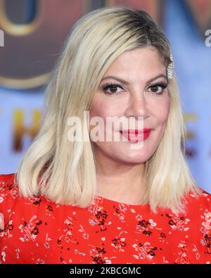 HOLLYWOOD, LOS ANGELES, KALIFORNIEN, USA - 09. DEZEMBER: Tori Spelling kommt bei der Weltpremiere von Columbia Pictures' 'Jumanji: The Next Level' an, die am 9. Dezember 2019 im TCL Chinese Theatre IMAX in Hollywood, Los Angeles, Kalifornien, USA, stattfand. (Foto von Xavier Collin/Image Press Agency/NurPhoto) Stockfoto