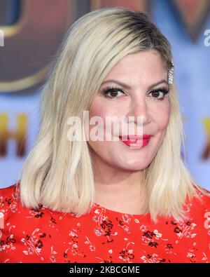 HOLLYWOOD, LOS ANGELES, KALIFORNIEN, USA - 09. DEZEMBER: Tori Spelling kommt bei der Weltpremiere von Columbia Pictures' 'Jumanji: The Next Level' an, die am 9. Dezember 2019 im TCL Chinese Theatre IMAX in Hollywood, Los Angeles, Kalifornien, USA, stattfand. (Foto von Xavier Collin/Image Press Agency/NurPhoto) Stockfoto