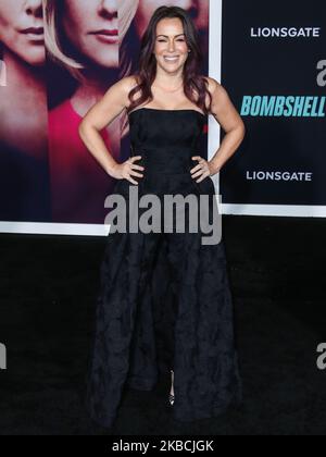 WESTWOOD, LOS ANGELES, KALIFORNIEN, USA - 10. DEZEMBER: Die Schauspielerin Alyssa Milano kommt bei der Los Angeles Special Screening of Liongates 'Bombshell' an, die am 10. Dezember 2019 im Regency Village Theatre in Westwood, Los Angeles, Kalifornien, USA, stattfand. (Foto von Xavier Collin/Image Press Agency/NurPhoto) Stockfoto