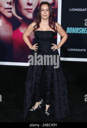 WESTWOOD, LOS ANGELES, KALIFORNIEN, USA - 10. DEZEMBER: Die Schauspielerin Alyssa Milano kommt bei der Los Angeles Special Screening of Liongates 'Bombshell' an, die am 10. Dezember 2019 im Regency Village Theatre in Westwood, Los Angeles, Kalifornien, USA, stattfand. (Foto von Xavier Collin/Image Press Agency/NurPhoto) Stockfoto