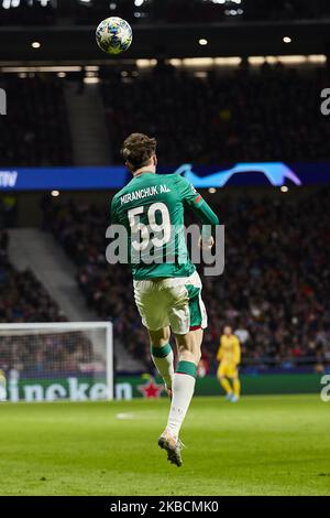 Benedikt Howedes vom FC Lokomotiv Moskau während der UEFA Champions League zwischen Atletico de Madrid und FC Lokomotiv Moskau am 11. Dezember 2019 im Wanda Metropolitano Stadium in Madrid, Spanien. (Foto von A. Ware/NurPhoto) Stockfoto