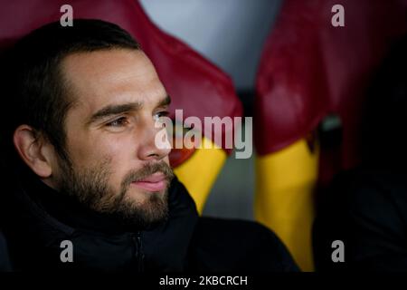 Pau Lopez von AS Roma während des UEFA Europa League-Spiels zwischen AS Roma und Wolfsberger AC im Stadio Olimpico, Rom, Italien am 12. Dezember 2019. (Foto von Giuseppe Maffia/NurPhoto) Stockfoto