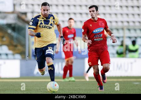 Im Stadio Braglia am 14. Dezember 2019 in Modena, Italien, wurde er während des Spiels Serie C - Girone B zwischen Modena und Ravenna eingesetzt. (Foto von Emmanuele Ciancaglini/NurPhoto) Stockfoto