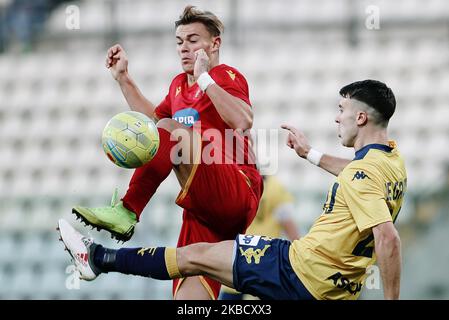 Lorenzo De Grazia während des Spiels Serie C - Girone B zwischen Modena und Ravenna im Stadio Braglia am 14. Dezember 2019 in Modena, Italien. (Foto von Emmanuele Ciancaglini/NurPhoto) Stockfoto