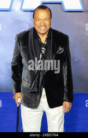 Billy Dee Williams nimmt am 18. Dezember 2019 an der europäischen Premiere von „Star Wars: The Rise of Skywalker“ auf dem Cineworld Leicester Square in London Teil (Foto: Robin Pope/NurPhoto) Stockfoto