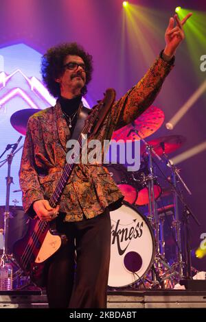 Frankie Poullain of the Darkness spielt am 20. Dezember 2019 im Roundhouse in London, England (Foto: Robin Pope / NurPhoto) (Foto: Robin Pope/NurPhoto) Stockfoto