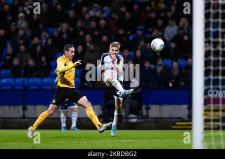 Bolton Wanderers Mittelfeldspieler Ronan Darcy hat sich am Samstag, dem 21.. Dezember 2019, im Sky Bet League 1-Spiel zwischen Bolton Wanderers und Southend United im University of Bolton Stadium, Bolton, ein Tor gemacht. (Foto von Andy Whitehead/MI News/NurPhoto) Stockfoto