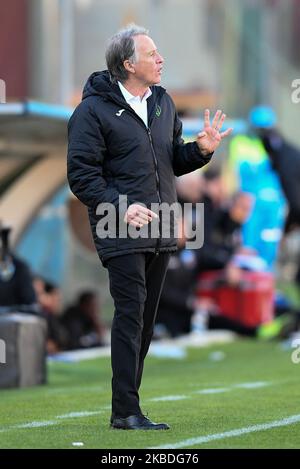 Attilio Tesser Manager von Pordenone Calcio während des Spiels der Serie B zwischen US Salernitana 1919 und Pordenone Calcio im Stadio Arechi, Salerno, Italien am 26. Dezember 2019 (Foto: Giuseppe Maffia/NurPhoto) Stockfoto