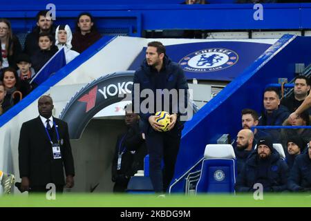 Chelseas Cheftrainer Frank Lampard während des Premier League-Spiels zwischen Chelsea und Southampton in Stamford Bridge, London, am Donnerstag, 26.. Dezember 2019. (Foto von Leila Coker/MI News/NurPhoto) Stockfoto