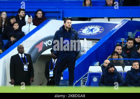 Chelseas Cheftrainer Frank Lampard während des Premier League-Spiels zwischen Chelsea und Southampton in Stamford Bridge, London, am Donnerstag, 26.. Dezember 2019. (Foto von Leila Coker/MI News/NurPhoto) Stockfoto