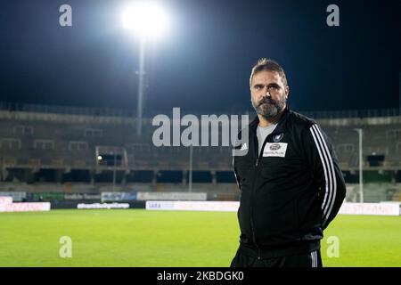 Luca Angelo Cheftrainer von A.C. Pisa 1909 während der italienischen Serie B 2019/2020 Spiel zwischen Ascoli Calcio 1898 FC und A.C. Pisa 1909 im Stadio Cino e Lillo Del Duca am 26. Dezember 2019 in Ascoli Piceno, Italien. (Foto von Danilo Di Giovanni/NurPhoto) Stockfoto