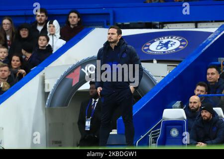 Chelseas Cheftrainer Frank Lampard während des Premier League-Spiels zwischen Chelsea und Southampton in Stamford Bridge, London, am Donnerstag, 26.. Dezember 2019. (Foto von Leila Coker/MI News/NurPhoto) Stockfoto