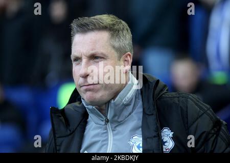 Cardiff City Manager Neil Harris beim Sky Bet Championship-Spiel zwischen Sheffield Wednesday und Cardiff City in Hillsborough, Sheffield, am Sonntag, 29.. Dezember 2019. (Foto von Mark Fletcher/MI News/NurPhoto) Stockfoto