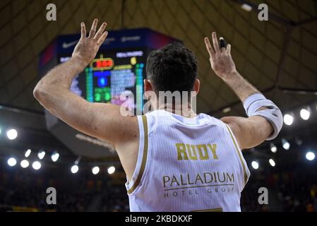 Rudy Fernandez während des Spiels zwischen dem FC Barcelona und Real Madrid, das der 16. Liga ACB entspricht, spielte am 29. Dezember 2019 im Palau Blaugrana in Barcelona, Spanien. (Foto von Noelia Deniz/Urbanandsport/NurPhoto) Stockfoto