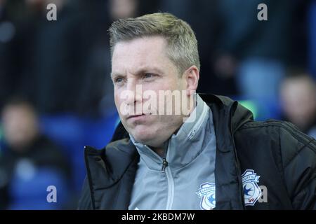 Cardiff City Manager Neil Harris beim Sky Bet Championship-Spiel zwischen Sheffield Wednesday und Cardiff City in Hillsborough, Sheffield, am Sonntag, 29.. Dezember 2019. (Foto Mark Fletcher/MI News/NurPhoto) Stockfoto