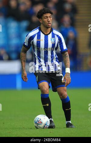 Liam Palmer von Sheffield am Mittwoch während des Sky Bet Championship-Spiels zwischen Sheffield Wednesday und Cardiff City in Hillsborough, Sheffield, am Sonntag, 29.. Dezember 2019. (Foto Mark Fletcher/MI News/NurPhoto) Stockfoto