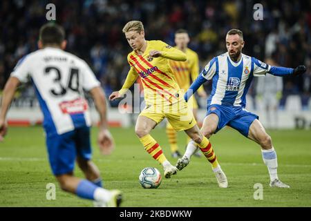 21 Frenkie De Jong aus Holland des FC Barcelona während des La Liga-Spiels zwischen RCD Espanyol und FC Barcelona und im RCD-Stadion am 04. Januar 2020 in Barcelona, Spanien. (Foto von Xavier Bonilla/NurPhoto) Stockfoto