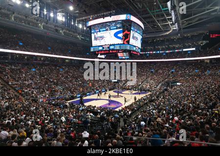 Gesamtansicht der Scotiabank Arena während des Toronto Raptors vs. Los Angeles Clippers NBA-Spiel der regulären Saison in der Scotiabank Arena am 11. Dezember 2019 in Toronto, Kanada (Foto: Anatoliy Cherkasov/NurPhoto) Stockfoto