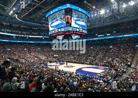Gesamtansicht der Scotiabank Arena während des Toronto Raptors vs. Los Angeles Clippers NBA-Spiel der regulären Saison in der Scotiabank Arena am 11. Dezember 2019 in Toronto, Kanada (Foto: Anatoliy Cherkasov/NurPhoto) Stockfoto