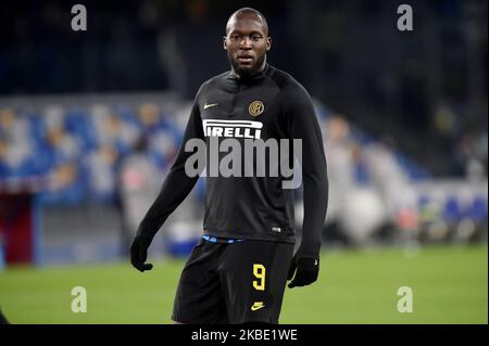 Romelu Lukaku vom FC Internazionale während des Serie-A-Spiels zwischen SSC Napoli und FC Internazionale im Stadio San Paolo Naples Italien am 6. Januar 2020. (Foto von Franco Romano/NurPhoto) Stockfoto