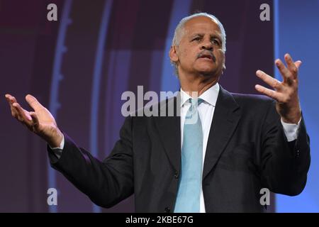 Stedman Graham, ein führender Experte und Bestsellerautor der NY Times, spricht auf dem Pendulum Summit, dem weltweit führenden Business- und Self-Empowerment Summit, im Dublin Convention Center. Am donnerstag, den 9. Januar 2020, in Dublin, Irland. (Foto von Artur Widak/NurPhoto) Stockfoto