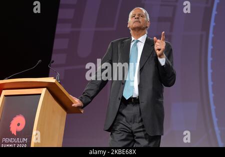 Stedman Graham, ein führender Experte und Bestsellerautor der NY Times, spricht auf dem Pendulum Summit, dem weltweit führenden Business- und Self-Empowerment Summit, im Dublin Convention Center. Am donnerstag, den 9. Januar 2020, in Dublin, Irland. (Foto von Artur Widak/NurPhoto) Stockfoto