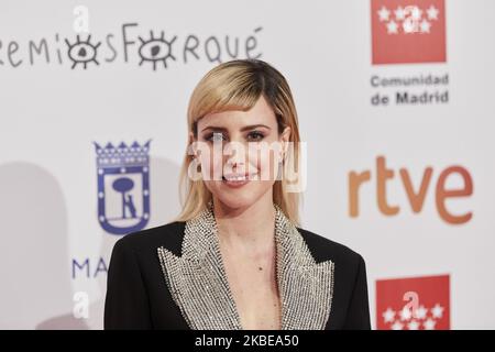 Natalia de Molina nimmt an den XXV Forque Awards beim Palacio Municipal de Congresos in Madrid, Spanien, Teil. 11. Januar 2020. (Foto von A. Ware/NurPhoto) Stockfoto