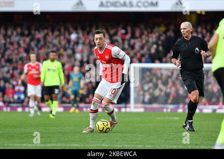 Mesut Ozil von Arsenal während des Premier League-Spiels zwischen Arsenal FC und Sheffield United im Emirates Stadium am 18. Januar 2020 in London, Großbritannien. (Foto von MI News/NurPhoto) Stockfoto