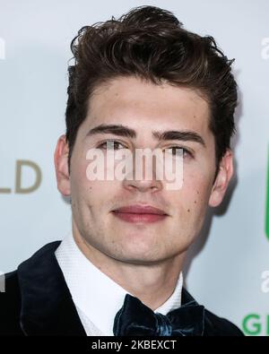 HOLLYWOOD, LOS ANGELES, KALIFORNIEN, USA - 18. JANUAR: Der Schauspieler Gregg Sulkin kommt zu den jährlichen Producers Guild Awards 31., die am 18. Januar 2020 im Hollywood Palladium in Hollywood, Los Angeles, Kalifornien, USA, verliehen wurden. (Foto von Xavier Collin/Image Press Agency/NurPhoto) Stockfoto