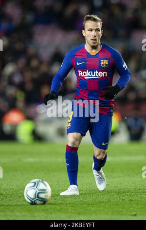 08 Arthur Melo aus Brasilien vom FC Barcelona während des La Liga-Spiels zwischen dem FC Barcelona und dem FC Granada am 19. Januar 2020 im Camp Nou in Barcelona, Spanien. (Foto von Xavier Bonilla/NurPhoto) Stockfoto