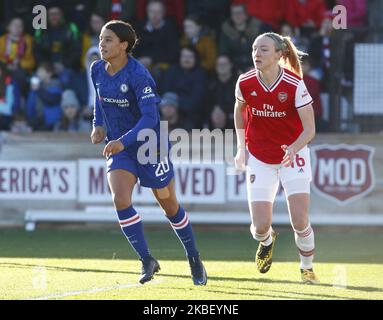 Chelsea Ladies Sam Kerr während des Barclays Women's Super League-Spiels zwischen Arsenal Women und Chelsea Women im Meadow Park Stadium am 19. Januar 2020 in Borehamwood, England (Foto von Action Foto Sport/NurPhoto) Stockfoto