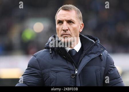 Leicester City-Manager Brendan Rodgers beim Premier League-Spiel zwischen Burnley und Leicester City im Turf Moor, Burnley am Sonntag, den 19.. Januar 2020. (Foto von Tim Markland/MI News/NurPhoto) Stockfoto