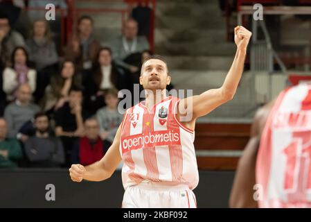 21 Ferrero Giancarlo von Openjobmetis in Aktion während der Italien Lega Korb der Serie A , Openjobmetis Varese - Pallacanestro Triest 19. Januar 2020 in Varese Palasport Enerxenia Arena (Foto von Fabio Averna/NurPhoto) Stockfoto