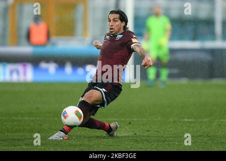 Walter Lopez von der US Salernitana 1919 beim Spiel der Serie B zwischen Delfino Pescara 1936 und US Salernitana 1919 im Stadio Adriatico, Pescara, Italien, am 19. Januar 2020 (Foto: Giuseppe Maffia/NurPhoto) Stockfoto