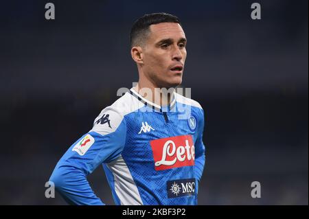 Jose Callejon von SSC Napoli während des Coppa Italia-Spiels zwischen SSC Napoli und SS Lazio im Stadio San Paolo Naples Italien am 21. Januar 2020. (Foto von Franco Romano/NurPhoto) Stockfoto