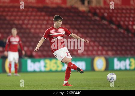 Paddy McNair von Middlesbrough während des Sky Bet Championship-Spiels zwischen Middlesbrough und Birmingham City im Riverside Stadium, Middlesbrough am Dienstag, den 21.. Januar 2020. (Foto von Mark Fletcher/MI News/NurPhoto) Stockfoto