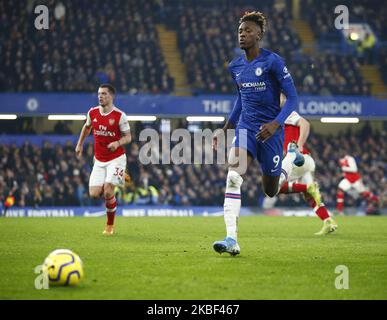 Chelseas Tammy Abraham in Aktion während der englischen Premier League zwischen Chelsea und Arsenal am 21. Januar 2020 im Stanford Bridge Stadium in London, England (Foto by Action Foto Sport/NurPhoto) Stockfoto